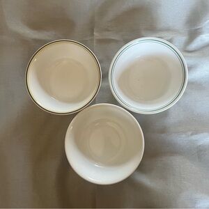 Corelle bowls - three non matching rims but still real nice